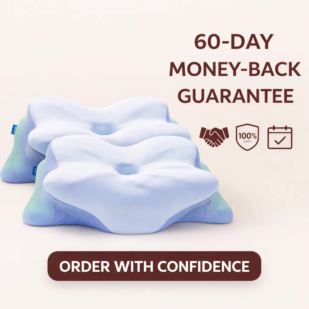 Derila Ergo Pillow 30-day money back guarantee seal